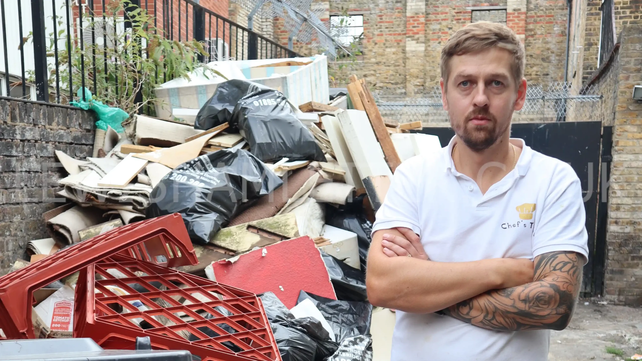 Tahir Tahir, the owner of Chefs Treat, blamed flytipping outside his cafe for rats