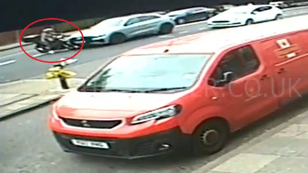 Moment moped rider hit on ‘death trap’ road weeks after fatal crash