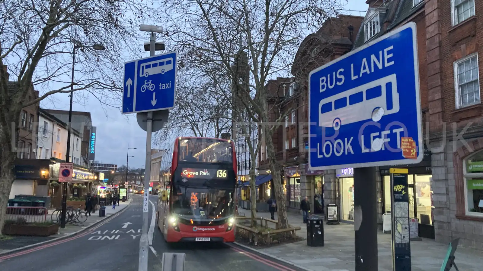 Lewisham High Street bus lane