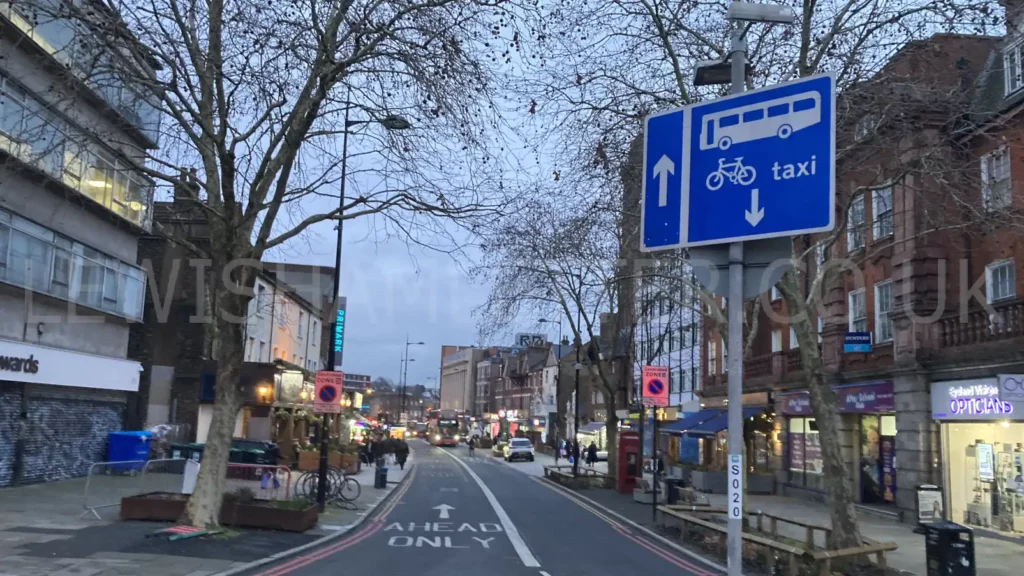 Lewisham High Street bus lane