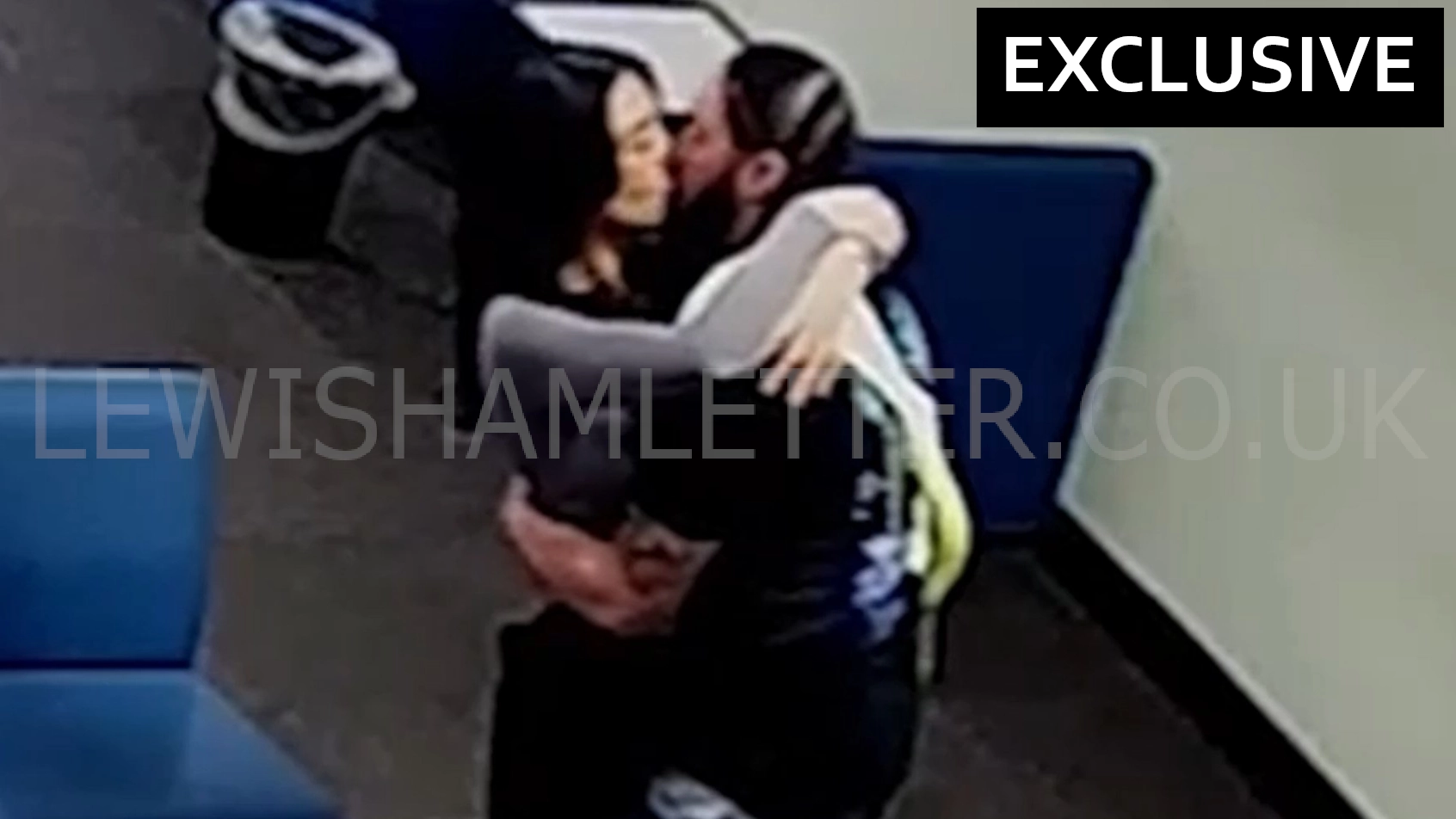 CCTV of probation officer kissing and hugging murderer on jail visit