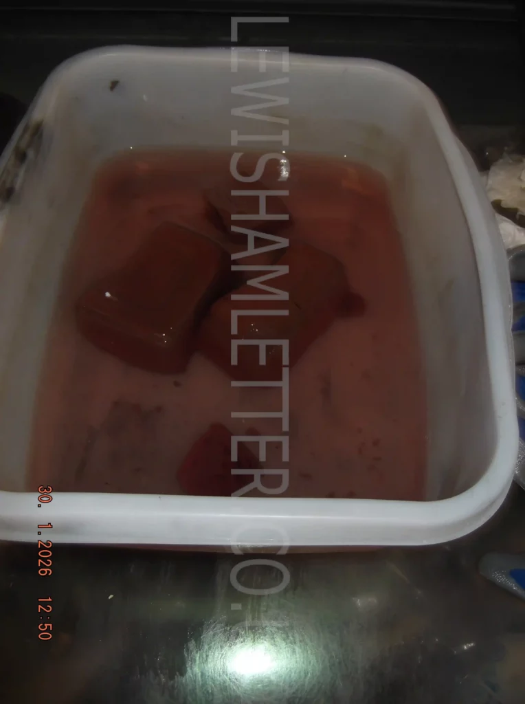 Unfit "blood tofu" discovered inside the Deptford shop