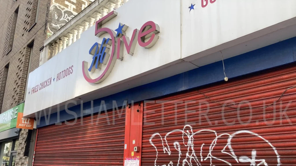 Hi Five chicken shop in Lee High Road
