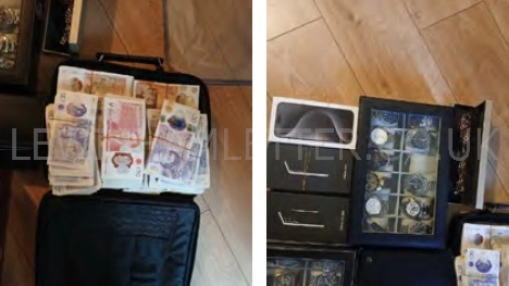Police found £50k in cash and luxury watches in Spurr's home