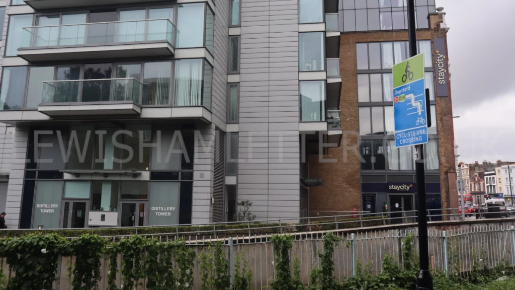 One of the gang's brothels was in Distillery Tower, overlooking Deptford Bridge DLR station